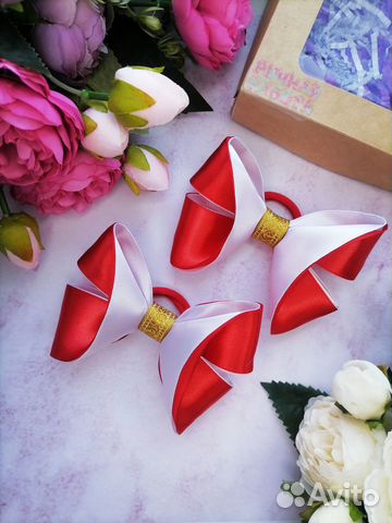 Бантики для девочки цена за 2 шт