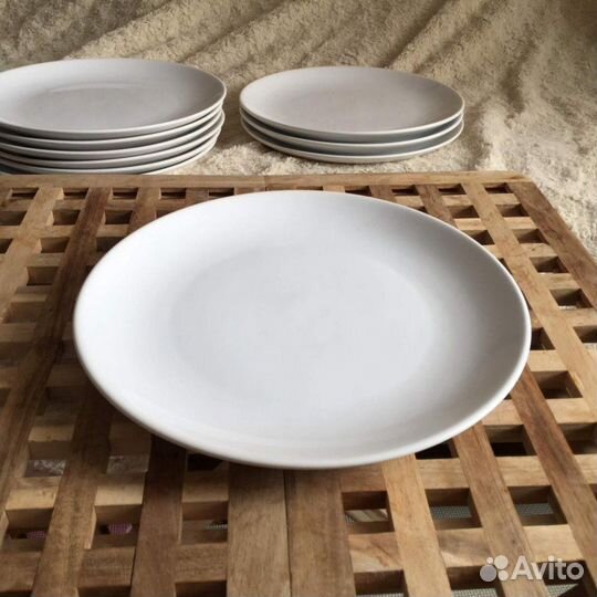 Тарелка Икея белые 6 шт