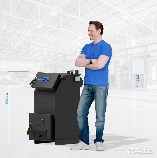 Твердотопливный котёл Huntel JET 16