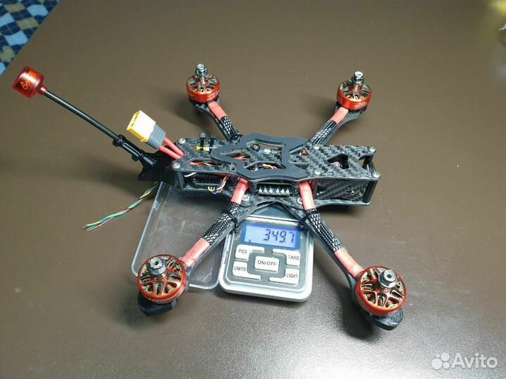 Квадрокоптер Apex 5 на аналоге с моторами Rcinpowe