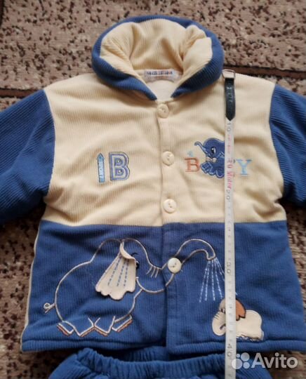 Велюровый костюм для мальчика 86