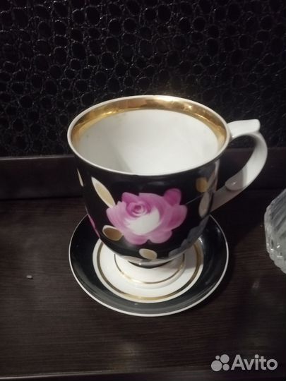 Чашка с блюдцем СССР дулево