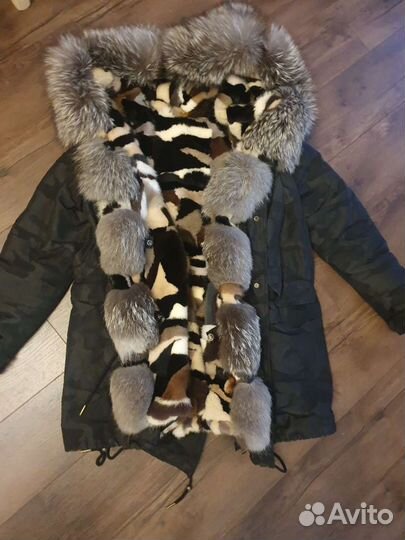 Парка с натуральным мехом 44-46 куртка