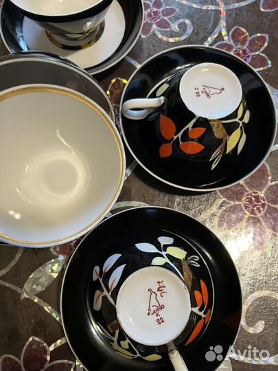 Чайные пары дулево СССР черные