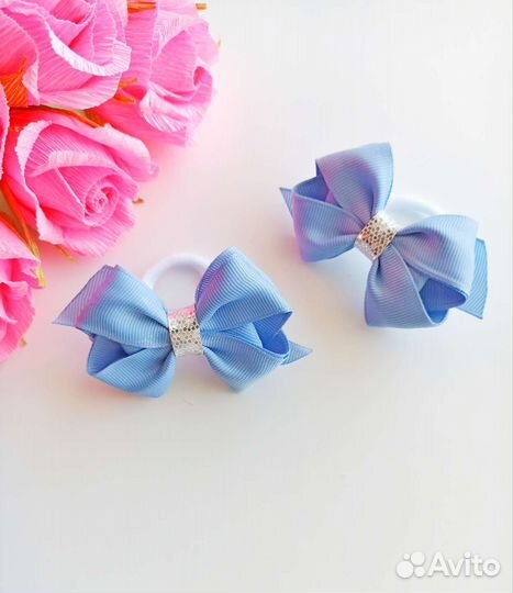 Бантики для волос ручной работы
