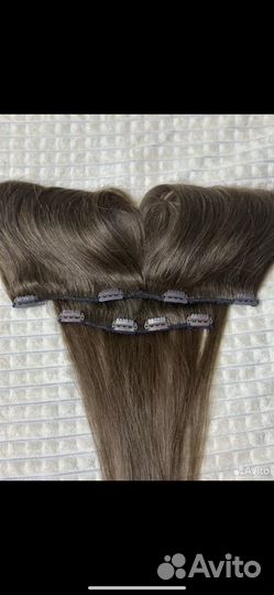 Волосы на заколках