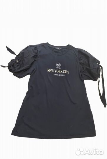 Футболка с пышными рукавами 46-48