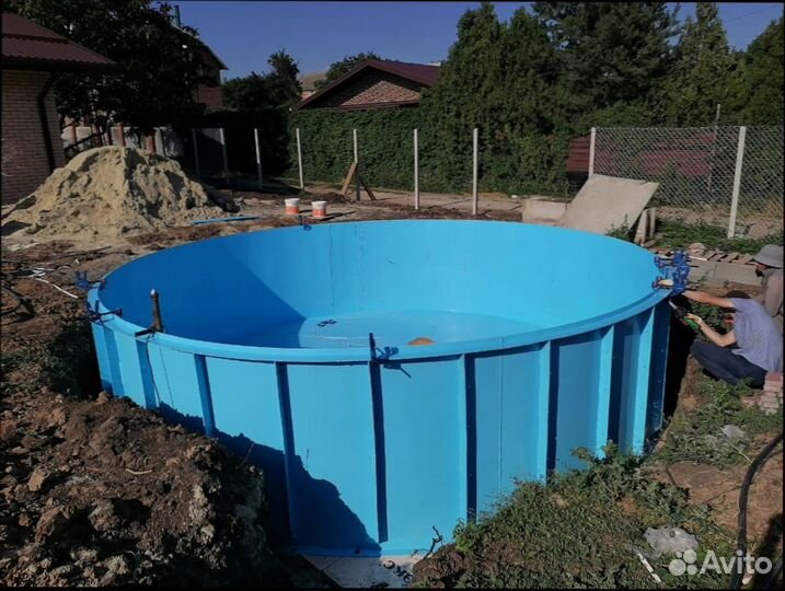 Бассейн из полипропилена 3х10х1,5