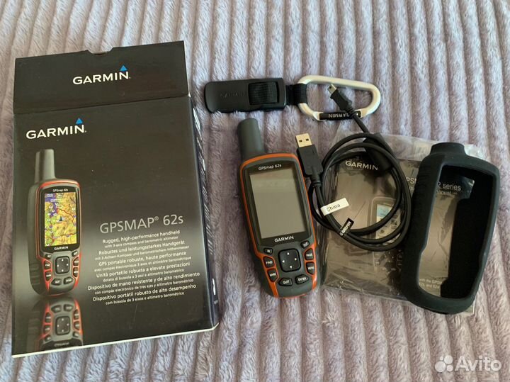 Навигатор Garmin gpsmap 62S полный комплект
