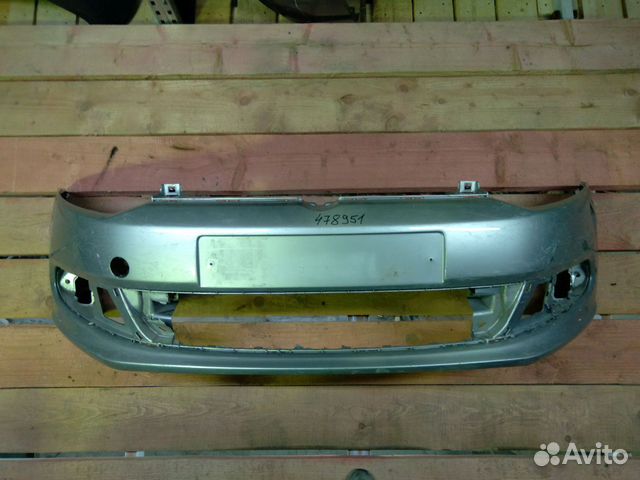 Передний бампер Volkswagen Polo 2014г