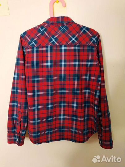 Рубашка в клетку для девочки 8 - 9 лет 134 h&m