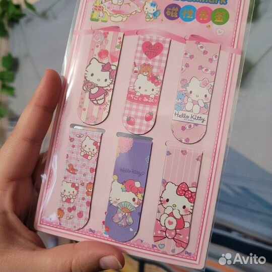 Магнитные закладки Hello Kitty