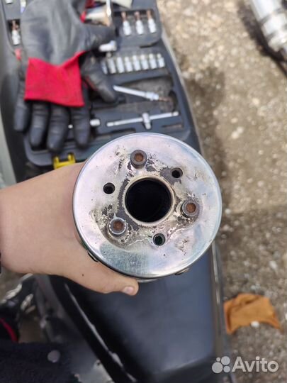 Глушитель на скутер 4т прямоток