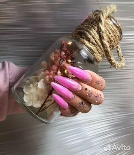 Маникюр наращивание педикюр