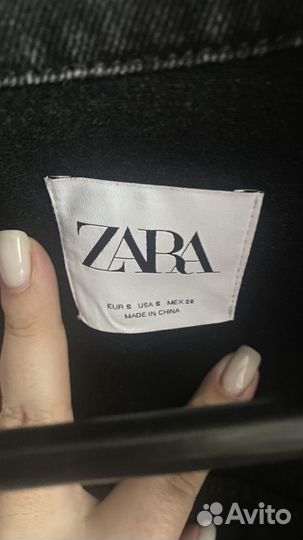 Джинсовая рубашка zara