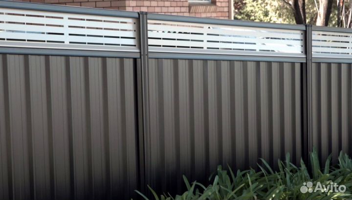 Забор из профнастила / монтаж и установка