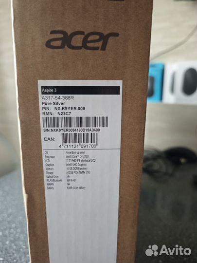 Ноутбук Acer Aspire 3 17,3