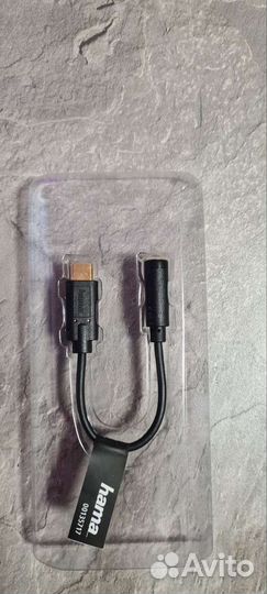 Переходник hama USB Type-C Jack 3.5mm