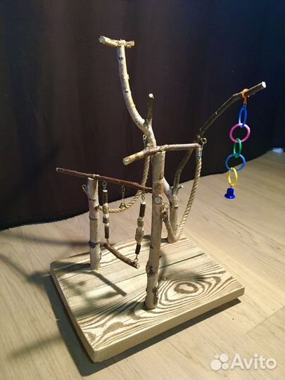 Игровой стенд для птиц, площадка для попугаев