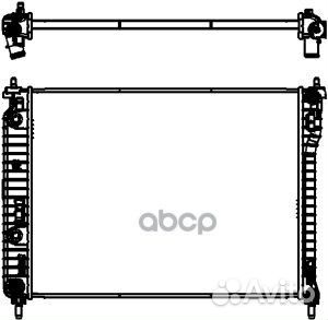 Радиатор охлаждения двигателя GM captiva/antara