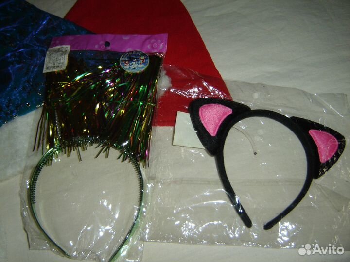 Новогодние колпаки и ободки. (пакетом 7предметов )