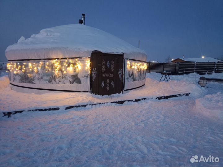 Катание на хаски/фотосессия с оленем/ Снежная стая