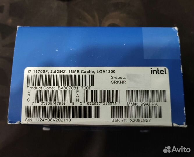 I7-11700F Box