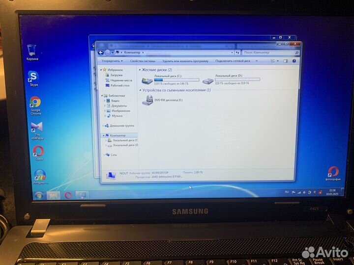 Ноутбук Samsung NP-R425D-EXP NP-R425-JU02RU