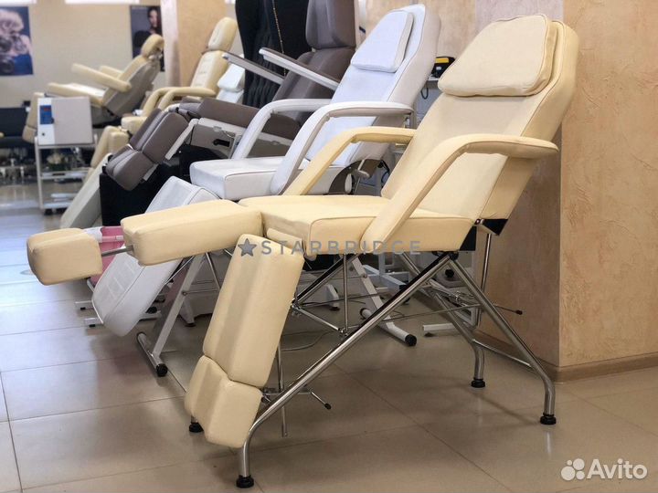 Кресло педикюрное цв. слоновая кость