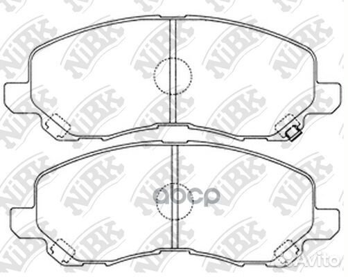 PN3469-nibk колодки дисковые п Mitsubishi Space