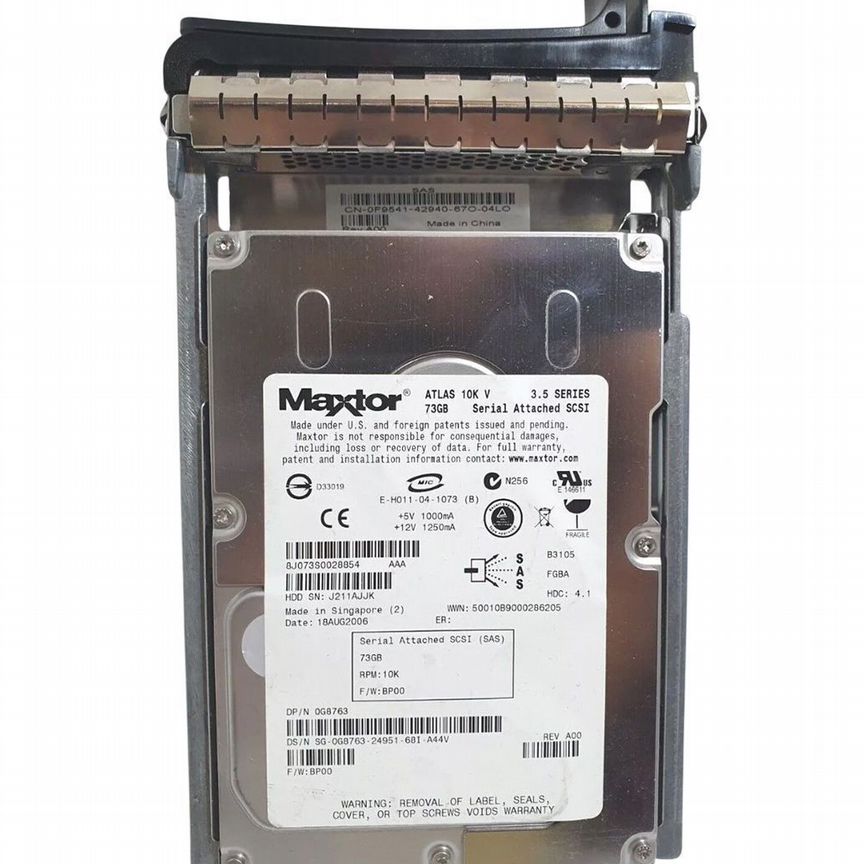 [G8763] Жесткий Диск Dell 72gb Sas 3,5" Hdd G8763