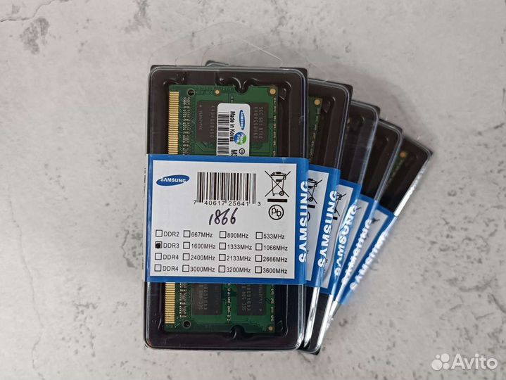 Оперативная память DDR3-1866Samsung для ноутбука