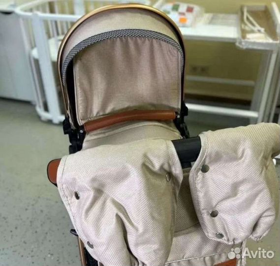 Коляска 2в1 /3в1 трансформер Новая (светлый)