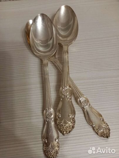 Мельхиоровые посеребряные ложки и вилки