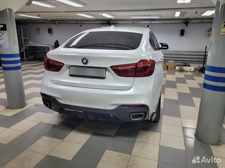 Диффузор и клыки Performance на BMW X6 F16
