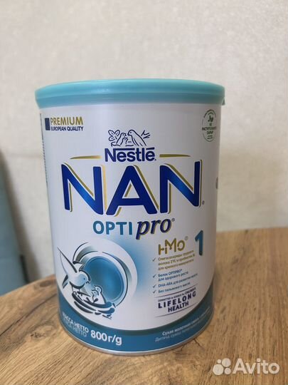 Смесь NAN 1. 800г с 0 месяцев, не вскрытая