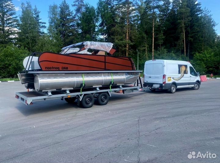 Катамаран BRO моторный Pontoon 6.5