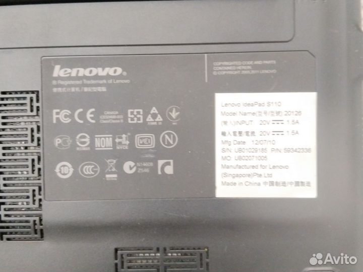 Нетбук lenovo