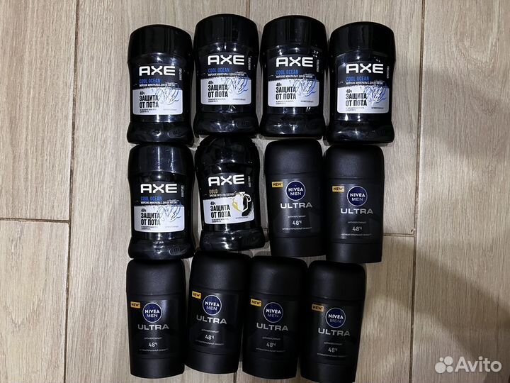 Дезодоранты axe и nivea 12 штук