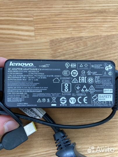 Блок питания lenovo 45w adlx45dlc3a orig