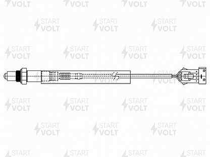 Датчик кисл. для а / м volvo xc90 (02) / xc70 (00) с 2004 2.5t после кат. (vs-os 1022)