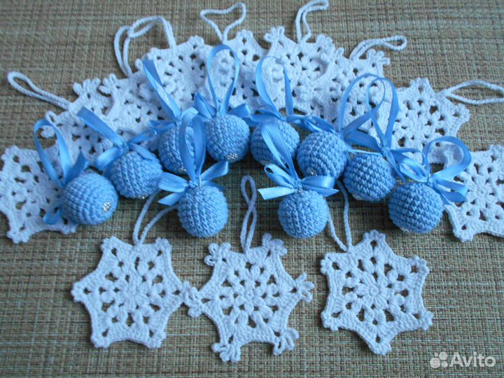 Набор Елочных игрушек ручной работы