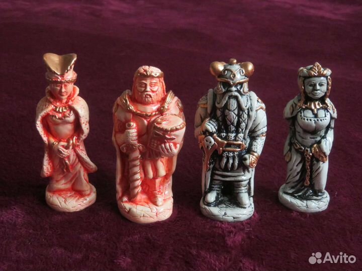 Гипсовые шахматы ручной работы