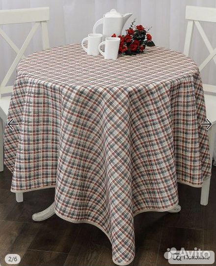 Скатерть лен полулен льняная