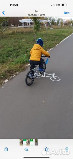 Велосипед early rider 16* б/у мало