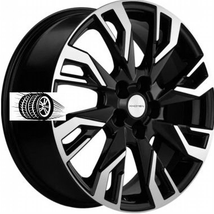 Литые диски Khomen Wheels 7×R18 5×108
