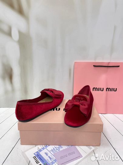 Лоферы miu miu 3 цвета