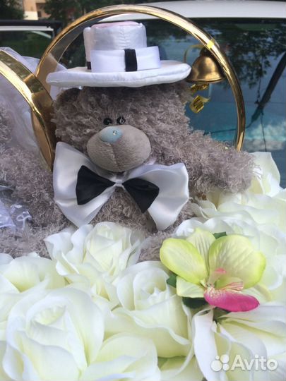 Свадебные Мишки Teddy на крышу авто