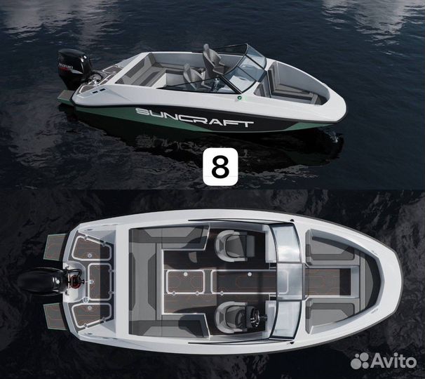 Катер Лодка SunCraft v6
