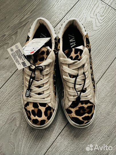 Кеды кожаные Zara